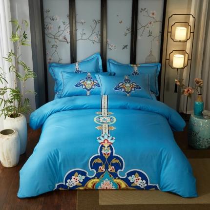 雲归梦 2020新款13372全棉大版四件套第二批 盛世国风