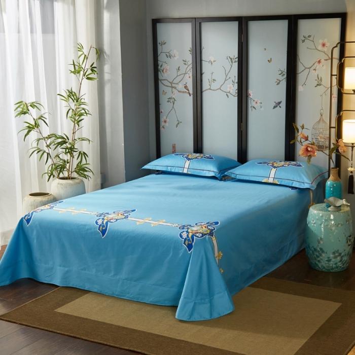 91家纺网 家纺一手货源 找家纺 雲归梦 2020新款13372全棉大版四件套第二批 盛世国风