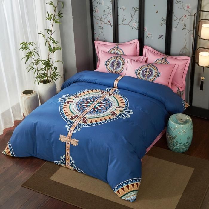 91家纺网 家纺一手货源 找家纺 雲归梦 2020新款13372全棉大版四件套第二批 盛世年华