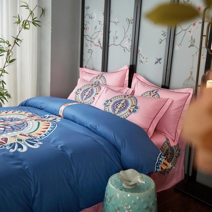 91家纺网 家纺一手货源 找家纺 雲归梦 2020新款13372全棉大版四件套第二批 盛世年华