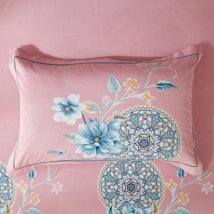 91家纺网 家纺一手货源 找家纺 雲归梦 2020新款13372全棉大版四件套第二批 晓窗花梦