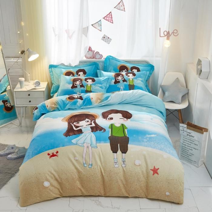 91家纺网 家纺一手货源 找家纺 雲归梦 2020新款13372全棉大版四件套第二批 初见