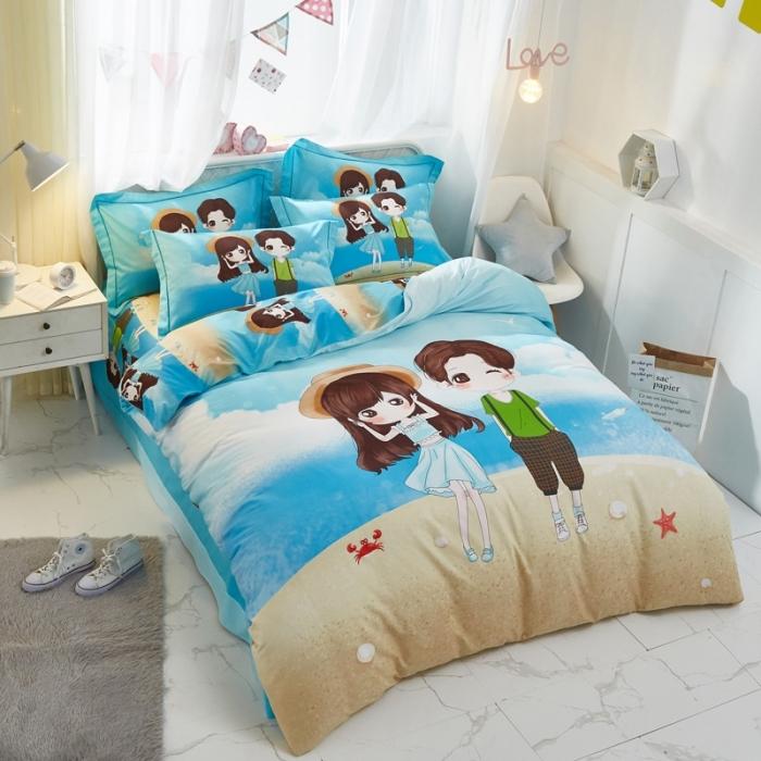 91家纺网 家纺一手货源 找家纺 雲归梦 2020新款13372全棉大版四件套第二批 初见