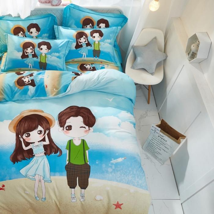 91家纺网 家纺一手货源 找家纺 雲归梦 2020新款13372全棉大版四件套第二批 初见