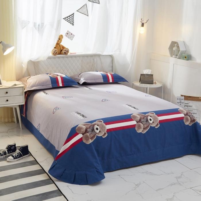 91家纺网 家纺一手货源 找家纺 雲归梦 2020新款13372全棉大版四件套第二批 可爱熊