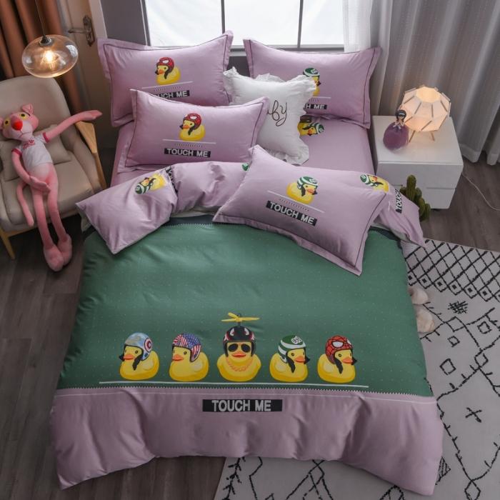 91家纺网 家纺一手货源 找家纺 雲归梦 2020新款13372全棉大版四件套第二批 社会鸭