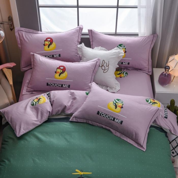 91家纺网 家纺一手货源 找家纺 雲归梦 2020新款13372全棉大版四件套第二批 社会鸭