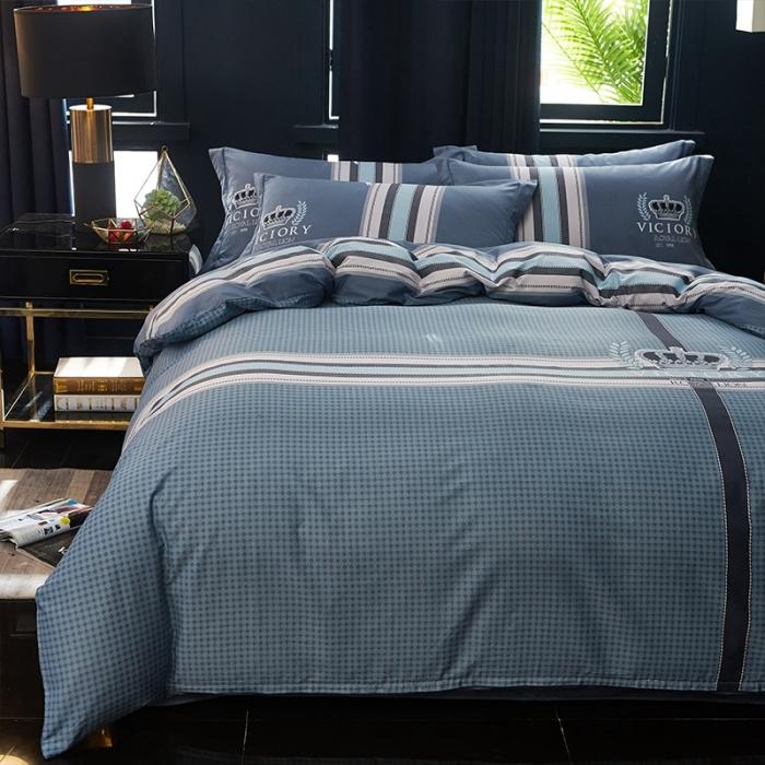 91家纺网 家纺一手货源 找家纺 雲归梦 2020新款13372全棉大版四件套第二批 简单生活