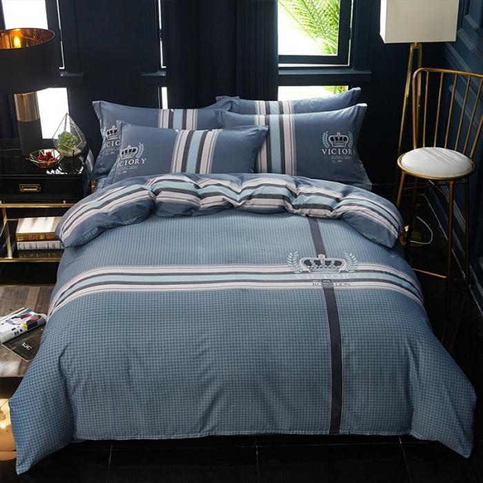 91家纺网 家纺一手货源 找家纺 雲归梦 2020新款13372全棉大版四件套第二批 简单生活