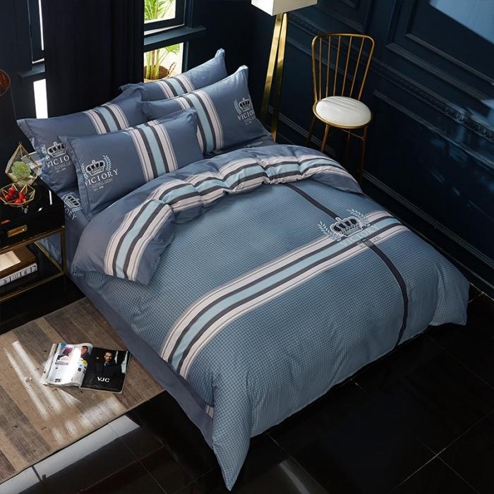 91家纺网 家纺一手货源 找家纺 雲归梦 2020新款13372全棉大版四件套第二批 简单生活