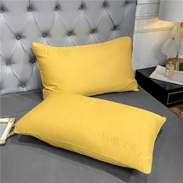 91家纺网 家纺一手货源 找家纺 润缦 2020新款水洗真丝四件套双拼系列 姜黄+绅士灰