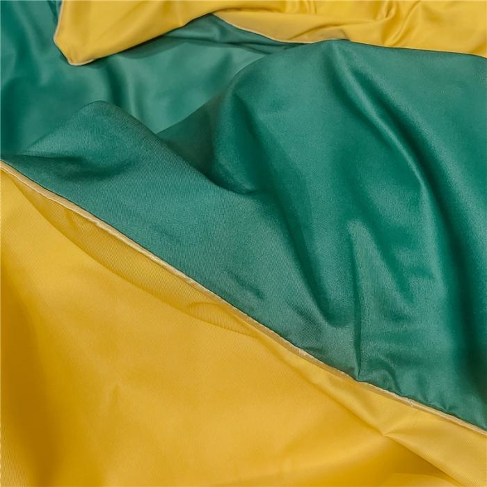 91家纺网 家纺一手货源 找家纺 润缦 2020新款水洗真丝四件套双拼系列 墨绿+姜黄