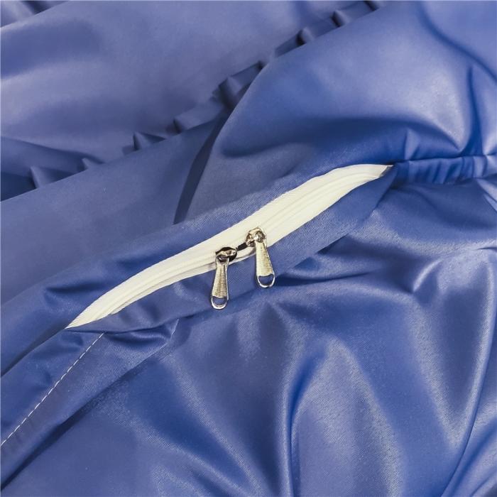 91家纺网 家纺一手货源 找家纺 润缦 2020新款水洗真丝四件套爱心系列 爱心-宾利蓝