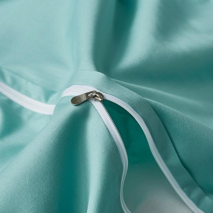 91家纺网 家纺一手货源 找家纺 安妮 2020新款水洗真丝凯茜四件套 松石绿