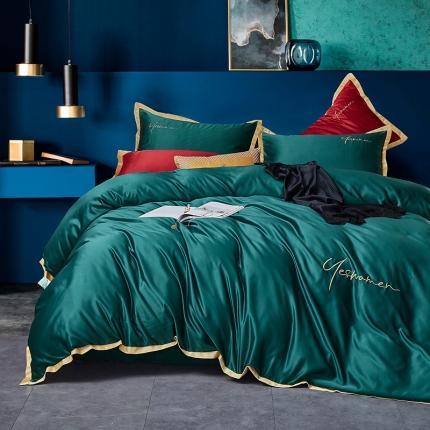 91家纺网 家纺一手货源 找家纺 （总）安妮 2020新款水洗真丝凯茜四件套