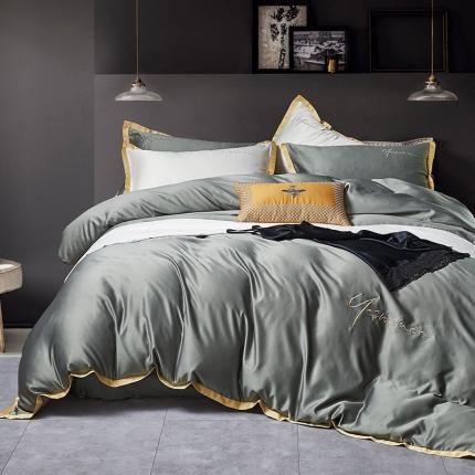 91家纺网 家纺一手货源 找家纺 （总）安妮 2020新款水洗真丝凯茜四件套