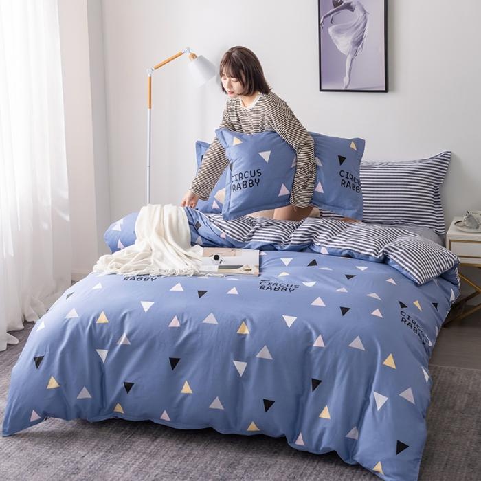 91家纺网 家纺一手货源 找家纺 芃成 2020新款12868全棉四件套 爱巢