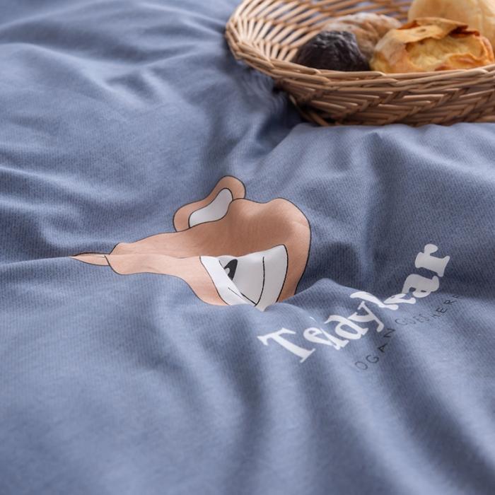 91家纺网 家纺一手货源 找家纺 芃成 2020新款12868全棉四件套 布朗熊