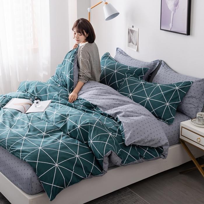 91家纺网 家纺一手货源 找家纺 芃成 2020新款12868全棉四件套 城市心情