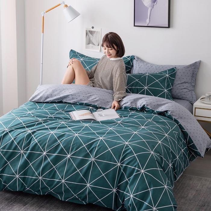 91家纺网 家纺一手货源 找家纺 芃成 2020新款12868全棉四件套 城市心情