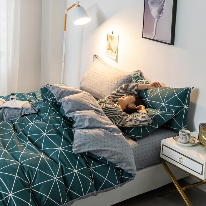 91家纺网 家纺一手货源 找家纺 芃成 2020新款12868全棉四件套 城市心情