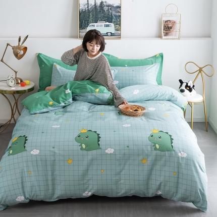 芃成 2020新款12868全棉四件套 动漫恐龙