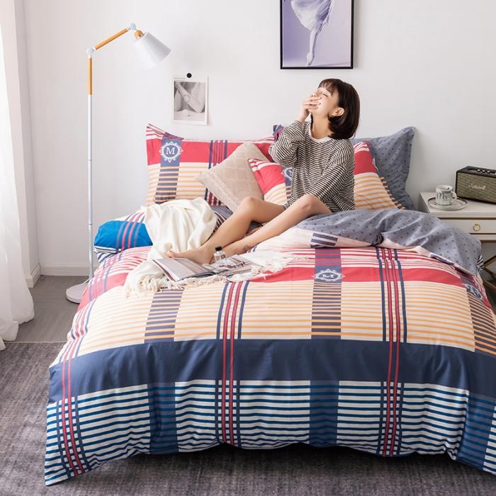 91家纺网 家纺一手货源 找家纺 芃成 2020新款12868全棉四件套 风情驿站