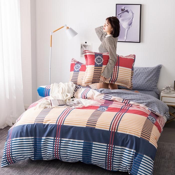 91家纺网 家纺一手货源 找家纺 芃成 2020新款12868全棉四件套 风情驿站