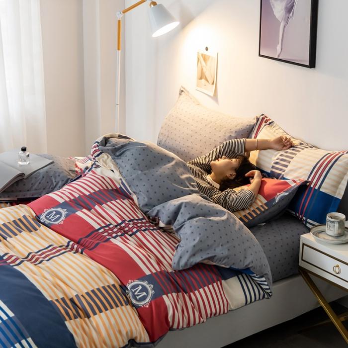 91家纺网 家纺一手货源 找家纺 芃成 2020新款12868全棉四件套 风情驿站