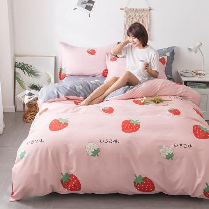 芃成 2020新款12868全棉四件套 甜心草莓