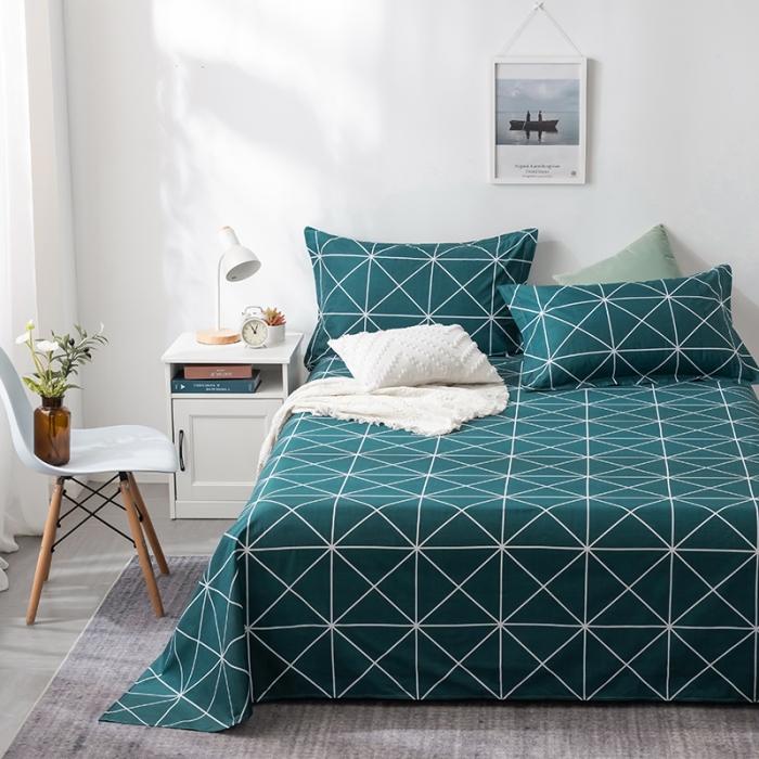 91家纺网 家纺一手货源 找家纺 芃成 2020新款12868全棉单床单 城市心情