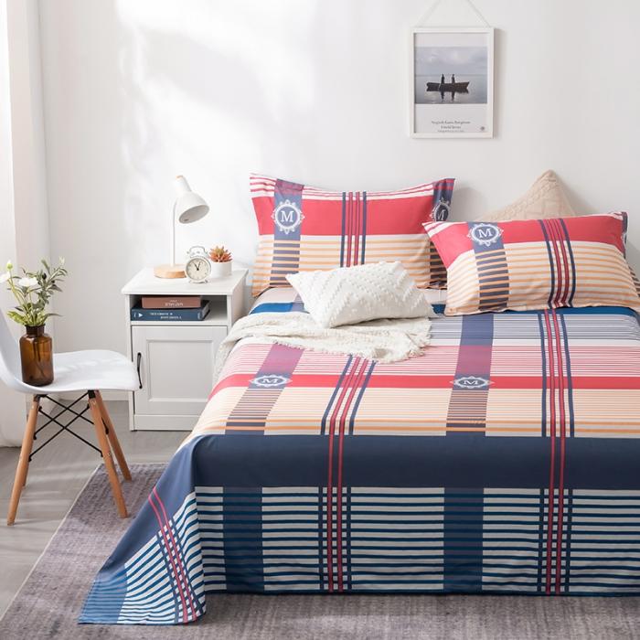 91家纺网 家纺一手货源 找家纺 芃成 2020新款12868全棉单床单 风情驿站