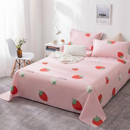 芃成 2020新款12868全棉单床单 甜心草莓