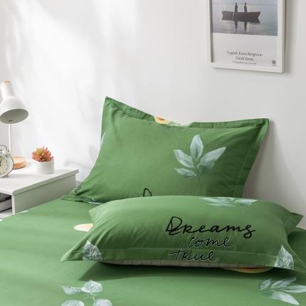 91家纺网 家纺一手货源 找家纺 芃成 2020新款12868全棉单枕套一只 牛油果