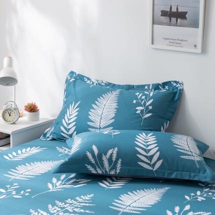 91家纺网 家纺一手货源 找家纺 芃成 2020新款12868全棉单枕套一只 叶叶情思