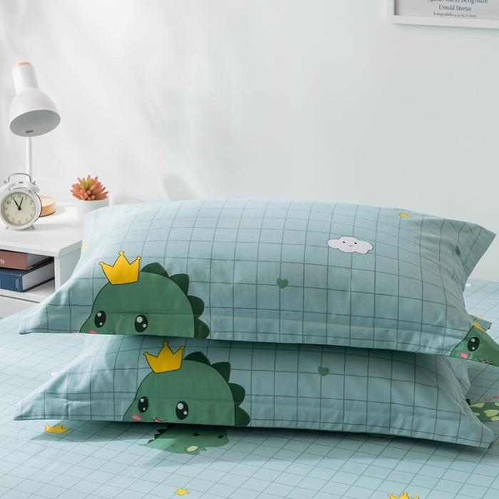 91家纺网 家纺一手货源 找家纺 芃成 2020新款12868全棉单枕套一只 动漫恐龙