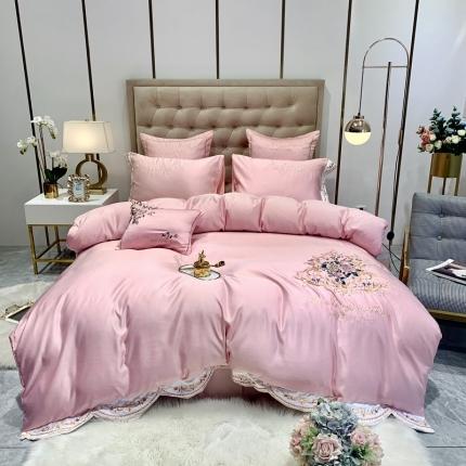 91家纺网 家纺一手货源 找家纺 （总）安妮 2020新款双面水洗真丝贡缎四件套