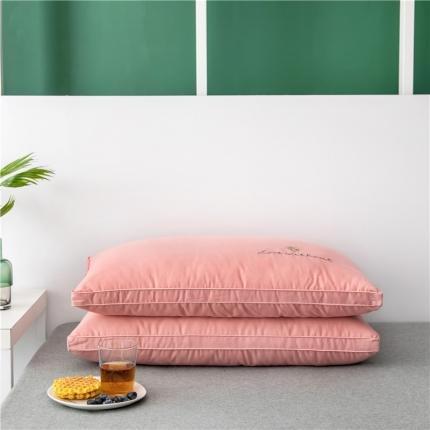 91家纺网 家纺一手货源 找家纺 头等舱 2022全棉绣花大豆立体枕芯一只蜜语大豆枕粉