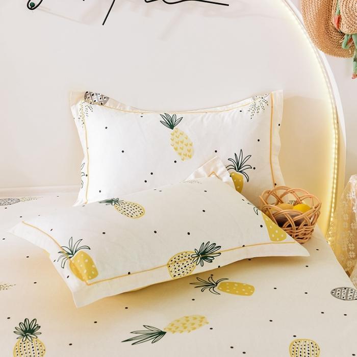 91家纺网 家纺一手货源 找家纺 甜之梦 2025新款13372单品枕套一只 菠萝物语