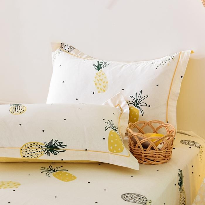 91家纺网 家纺一手货源 找家纺 甜之梦 2025新款13372单品枕套一只 菠萝物语