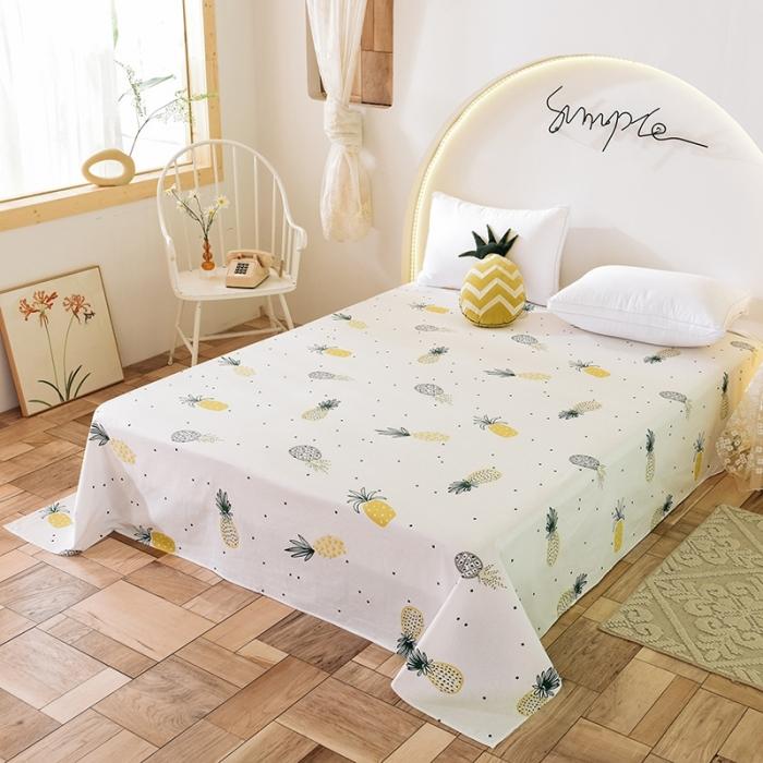 91家纺网 家纺一手货源 找家纺 甜之梦 2025新款13372单品床单 菠萝物语