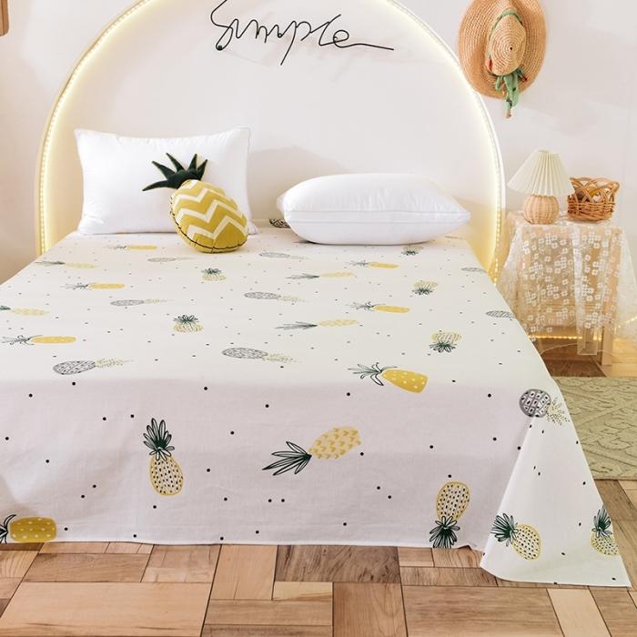 91家纺网 家纺一手货源 找家纺 甜之梦 2025新款13372单品床单 菠萝物语