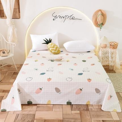 甜之梦 2025新款13372单品床单 格子草莓