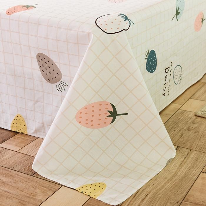 91家纺网 家纺一手货源 找家纺 甜之梦 2025新款13372单品床单 格子草莓