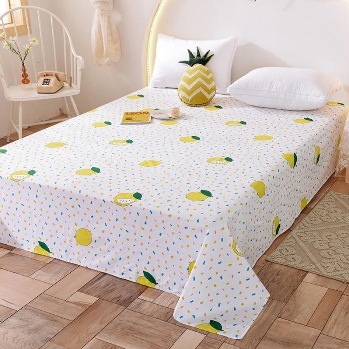 91家纺网 家纺一手货源 找家纺 甜之梦 2025新款13372单品床单 柠檬茶