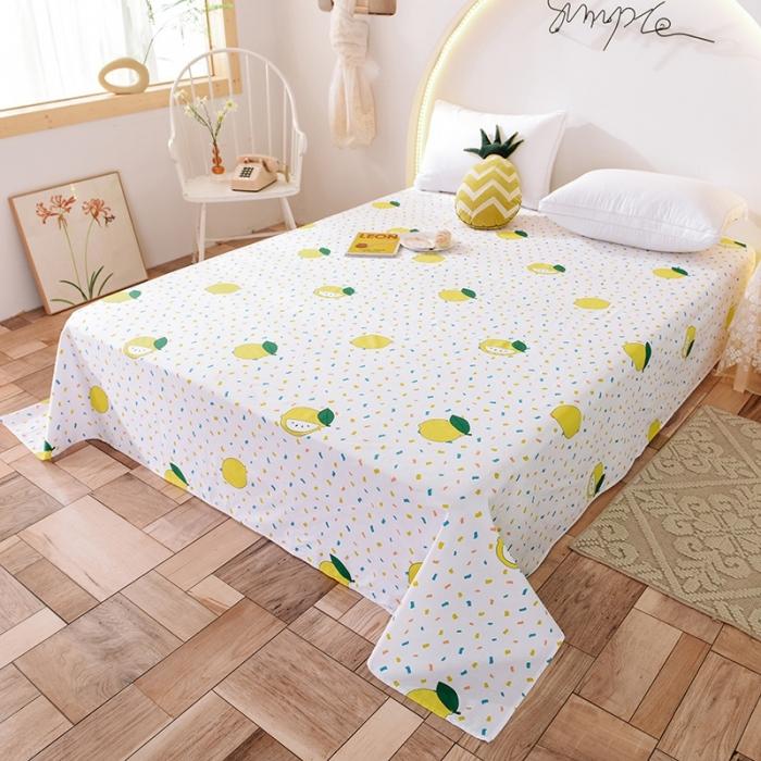 91家纺网 家纺一手货源 找家纺 甜之梦 2025新款13372单品床单 柠檬茶