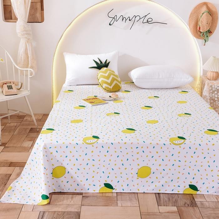 91家纺网 家纺一手货源 找家纺 甜之梦 2025新款13372单品床单 柠檬茶