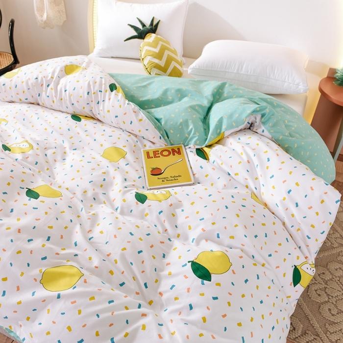 91家纺网 家纺一手货源 找家纺 甜之梦 2025新款13372单品被套 柠檬茶