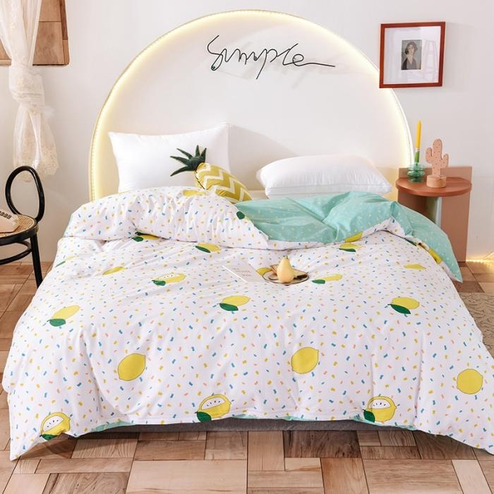 91家纺网 家纺一手货源 找家纺 甜之梦 2025新款13372单品被套 柠檬茶