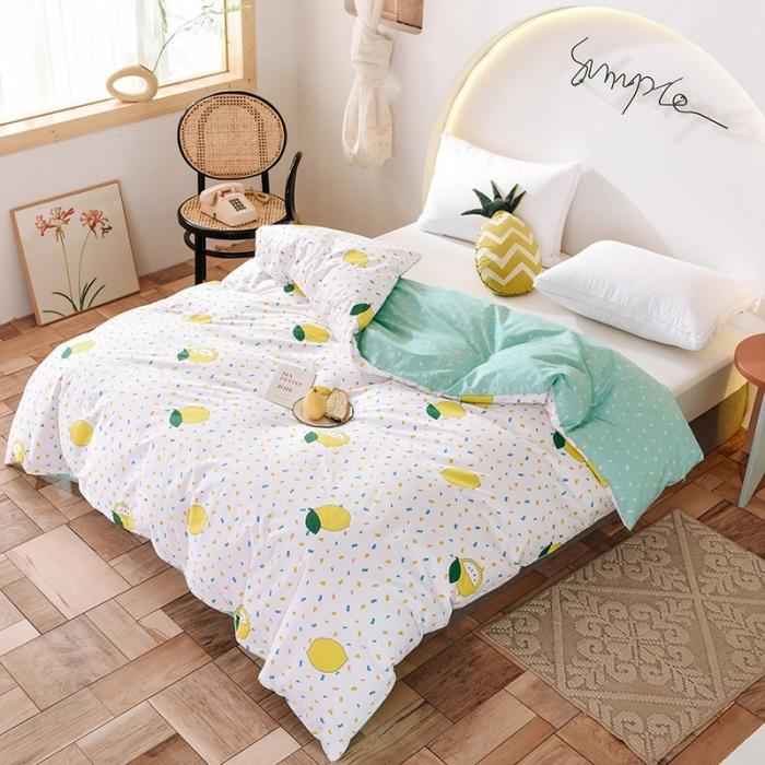 91家纺网 家纺一手货源 找家纺 甜之梦 2025新款13372单品被套 柠檬茶